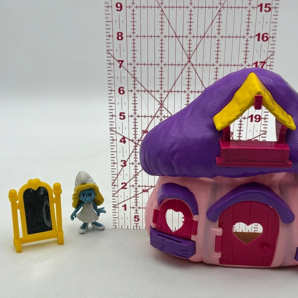 Smurfs Jakks Pacific Smurfette's Boutique House Playset Figure Pink Purple